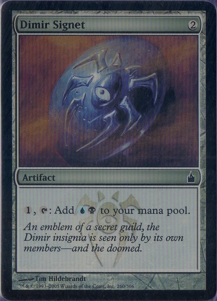 Dimir Signet zoomed in